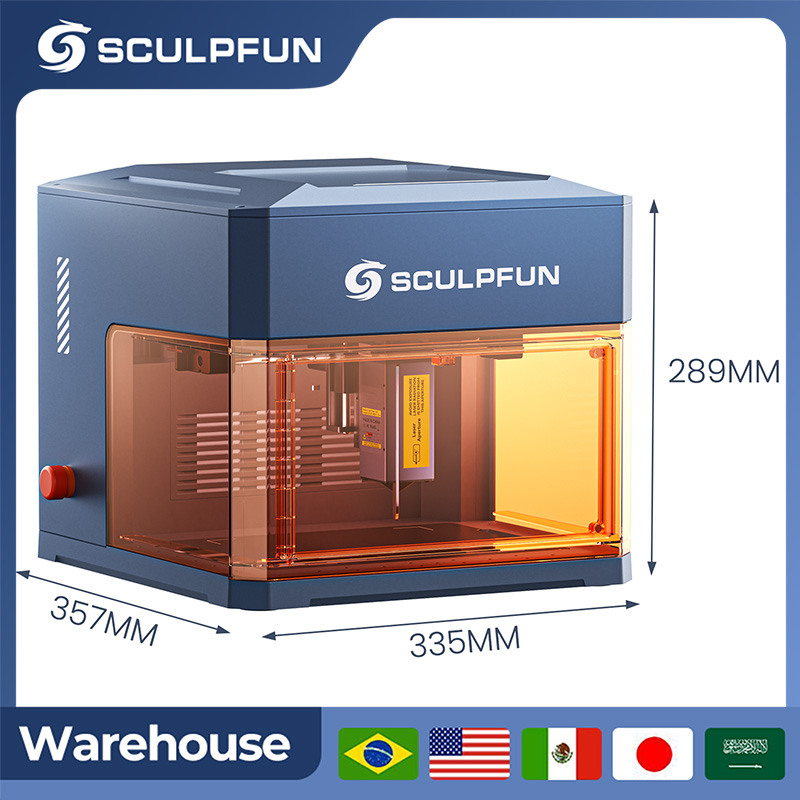 Industrial Laser Engraver - SCULPFUN 12W Diode Laser 1.2W Infrarood