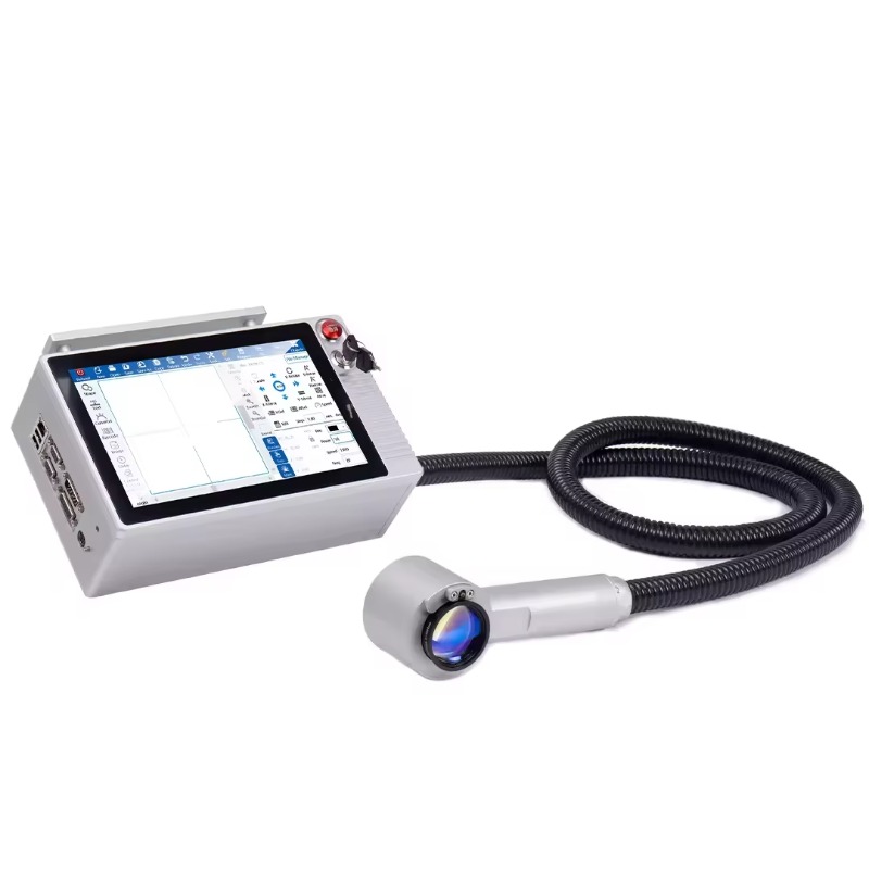 Laser Marking Machine - 18W luchtgekoelde datamatrixvezellasergraveermachine DOCOD draagbare lasermarkeringsapparatuur