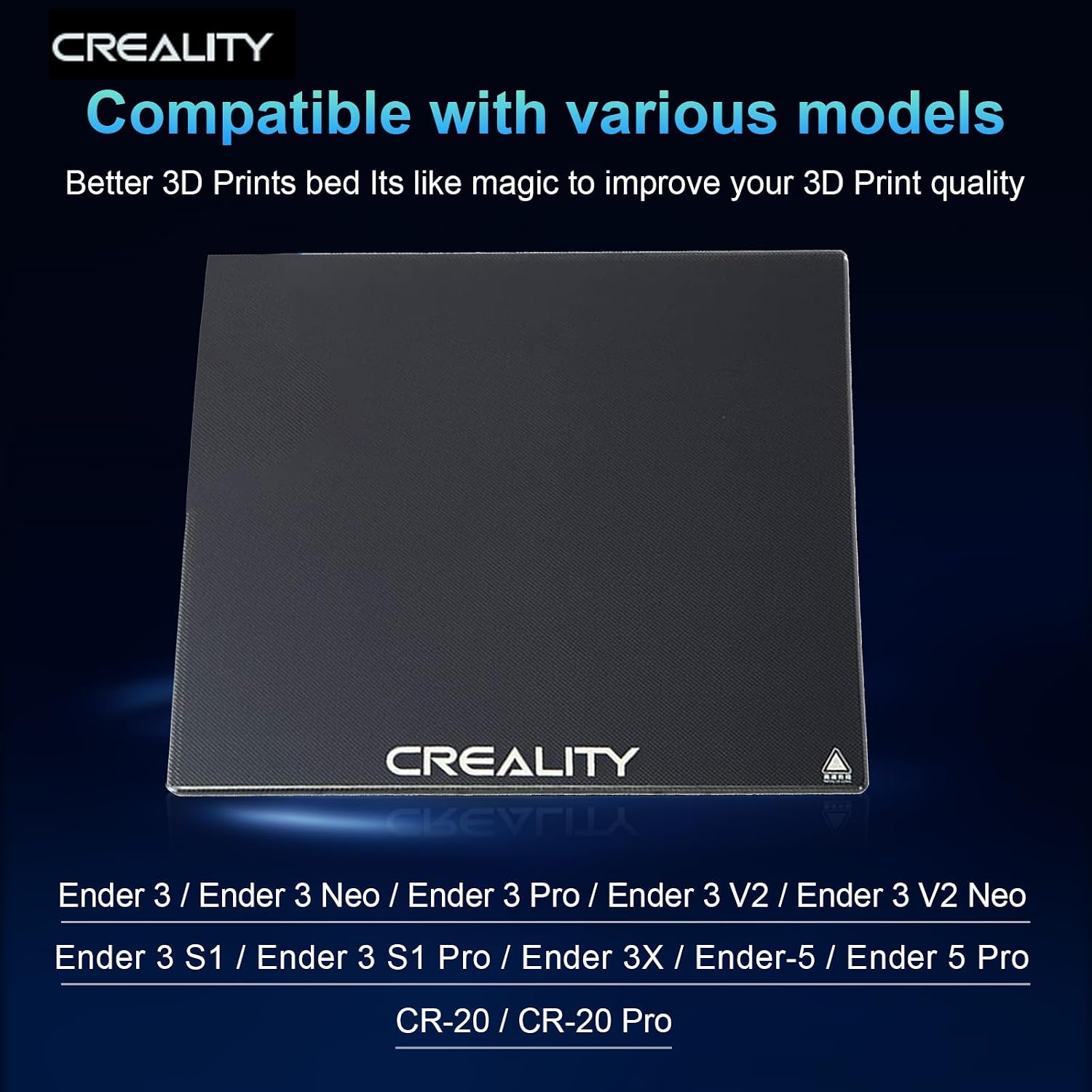 Creality officiële glazen prin - Creality Printer Ender 3 recensie en prijs