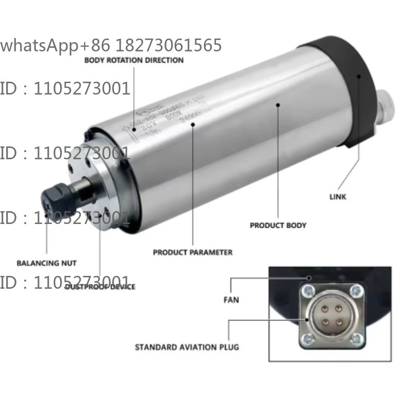 24000 RPM ronde, watergekoelde - Cnc Spindle Motor recensie en prijs